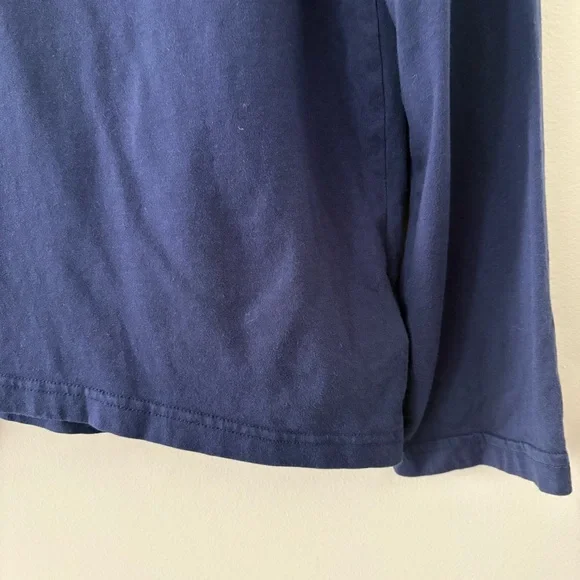 Polo Ralph Lauren Jersey Hooded T Shirt Mens Lightweight Blue Pony Size XL - Picture 6 of 9